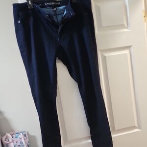 Lane Bryant Dark Blue Trousers 28 Inch Inseam